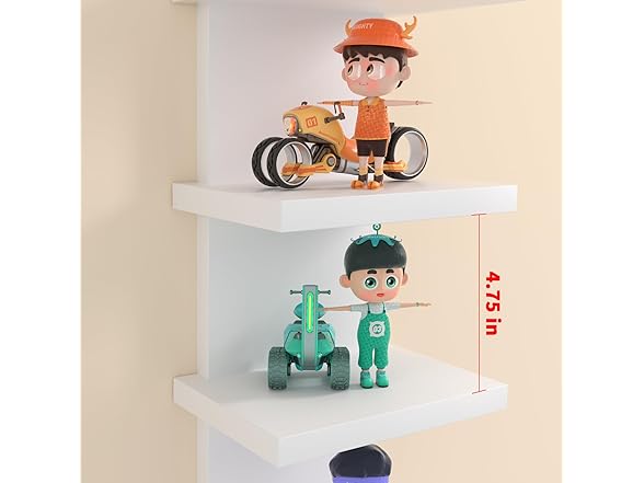 Bloddream 5 Tier Wall Shelves White