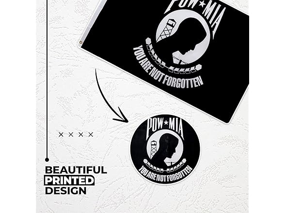 SkyHawk Flags POW MIA Flag 3x5 Ft