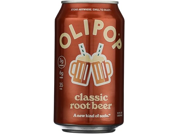 OLIPOP Classic Root Beer Prebiotic Soda