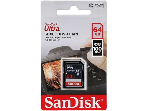 SanDisk 64GB Ultra SDXC UHS-I Memory Card