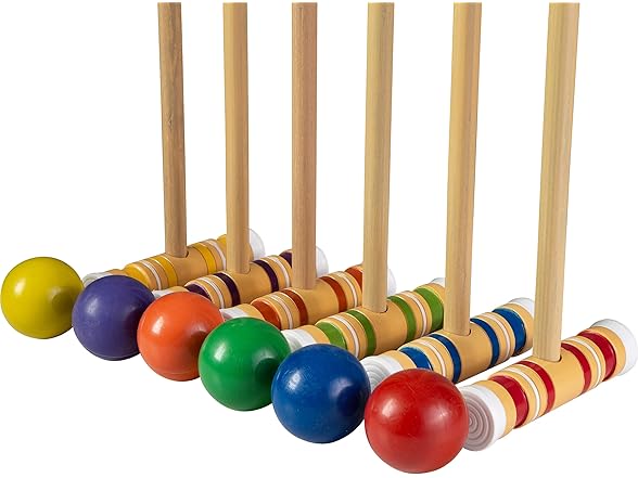 Hey Play 6-Player Croquet Set