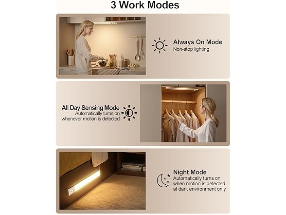 PLIOW 12-inch Under Cabinet Lighting