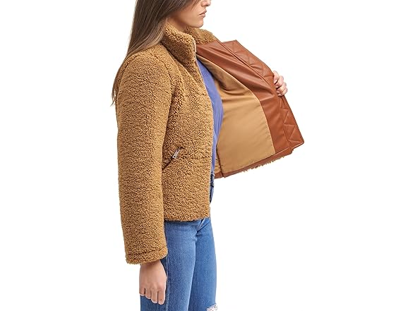 Levis Womens Breanna Faux Fur Jacket (S)