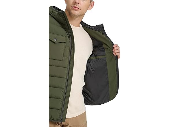 Levis Mens 2-Pocket Quilted Puffer (M)
