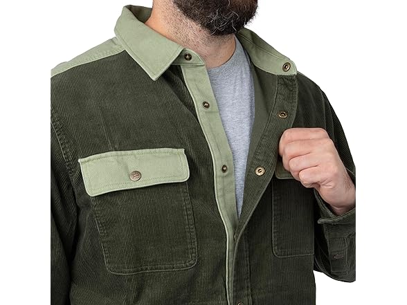 Field & Stream Mens Tungsten Corduroy Shirt Jacket