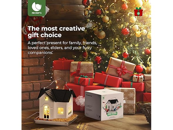 MrCrafts Solar Bird Feeder