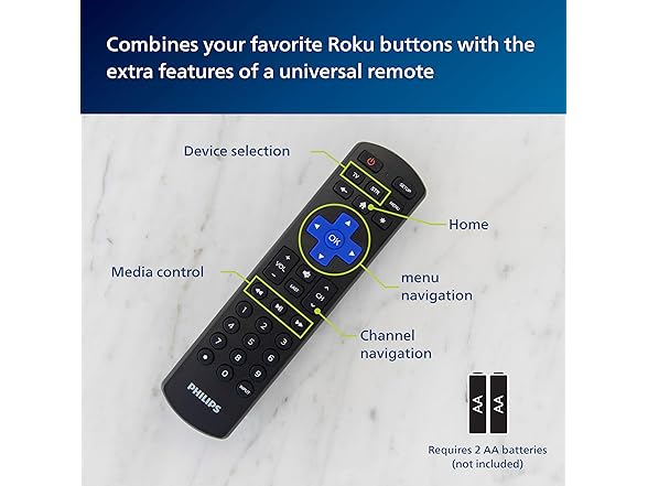 Philips Roku TV Remote Replacement