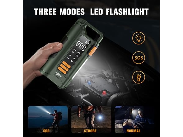 Fejidaw Car Jump Starter with Air Compressor