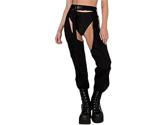Vilagrah Women (S) Buckle Bottomless Pants Pants