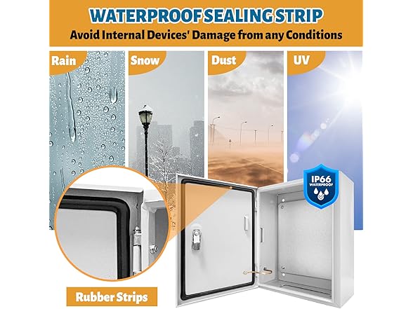 Outdoor Electrical Box 16x8x20 Steel