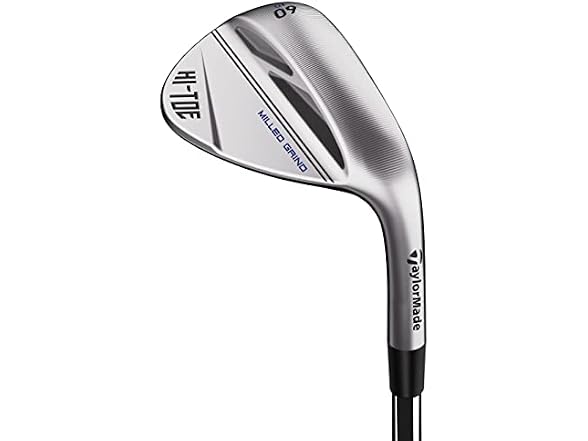 TaylorMade Golf -HI-TOE3 Wedge Chrome Low Bounce 58.07/Right Hand Stiff (Right Hand)