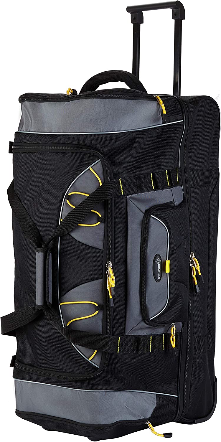 TPRC Upright Rolling Duffel Bag 30", Black/Grey - Gallery 23