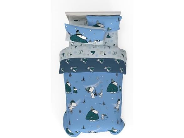 Franco Collectibles Peanuts Snoopy 5Pc Bedding Set