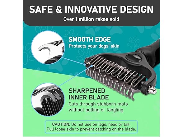 Double Sided Pet Grooming Brush 2-Pack