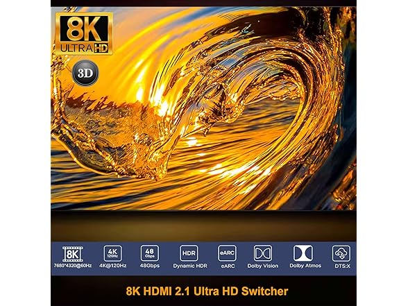 1 in 2 Out Bi-Directional HDMI Switcher