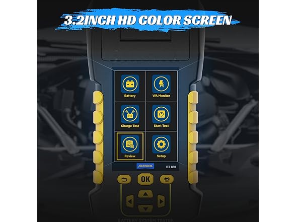 AUTOOL Car Battery Tester 12V 24V