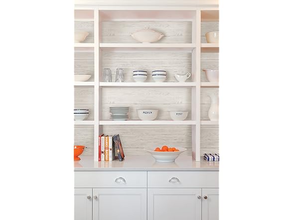 NuWallpaper NuWallpaper NU3127 Shiplap Peel Stick