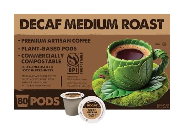 EKOCUPS Ekocups Decaf Medium Roast Coffee Pod