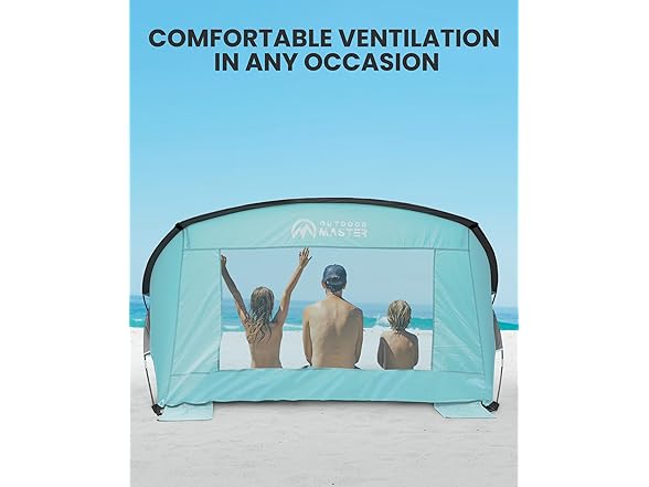 OutdoorMaster Beach Tent for 3-4 Person