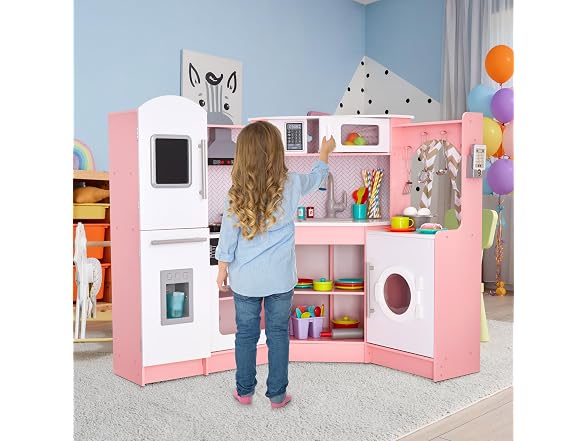 Corner Kitchen Playset Pink