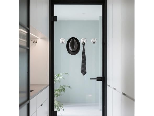 Xikelooy 4Pcs Suction Cup Hooks