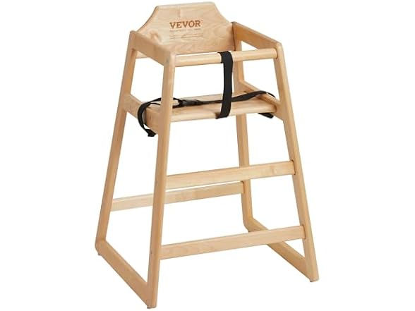 VEVOR Wooden High Chair for Babies &