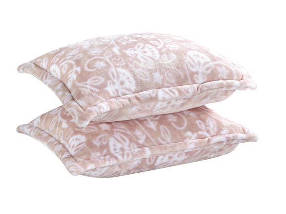 Luxury Home Blush Pink Plush Blanket Set