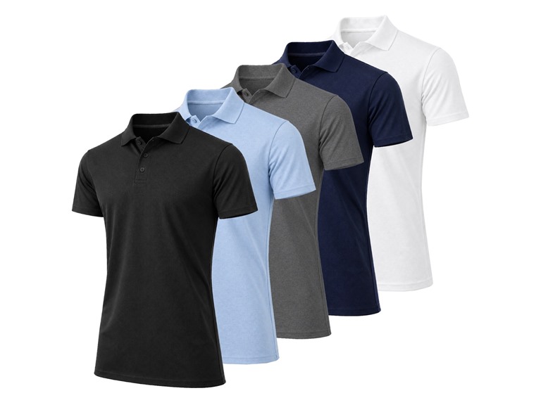 5Pk Men's Classic Polo Golf Shirt
