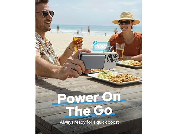 TRKOY 5000mAh Slim Wireless Magnetic Power Bank