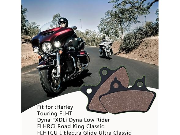 Cyleto Front+Rear Brake pads for HARLEY Gli