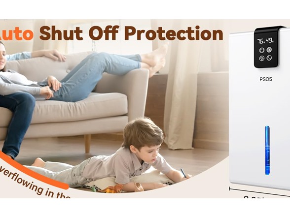 Dehumidifier with Auto Shut Off 120oz