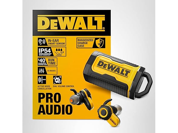 Dewalt 190 2097 DW2 Bluetooth Jobsite Earbuds