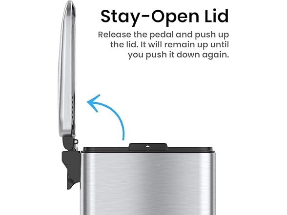 iTouchless 5 Liter SoftStep Trash Can