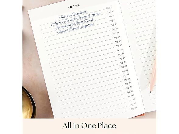 CATCHYOURDREAMS Blank Recipe Book