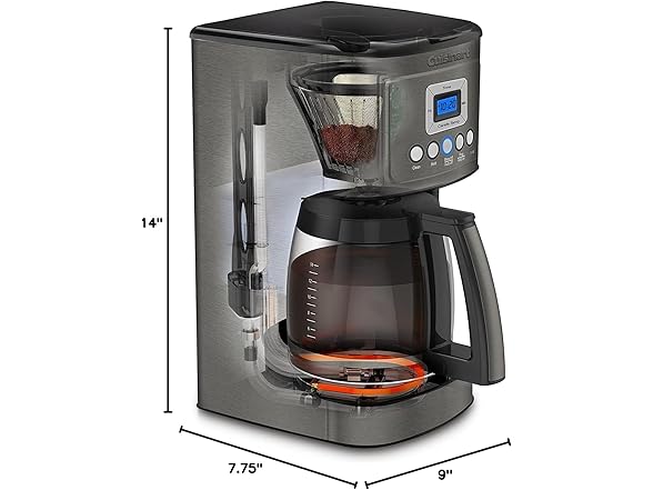 Cuisinart 14-Cup Coffee Maker, Programmable PerfecTemp Glass (Open Box)