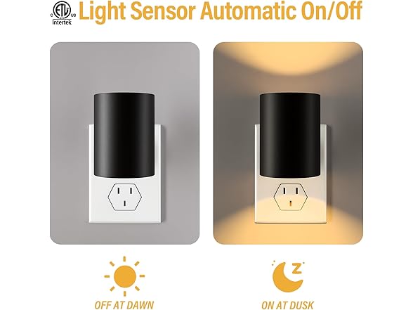 2 Pack LED Wall Plug in Night Lights