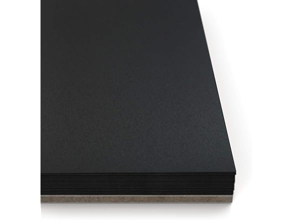 ARTEZA Spiral Sketch Book 9x12 Black Art Paper Draw