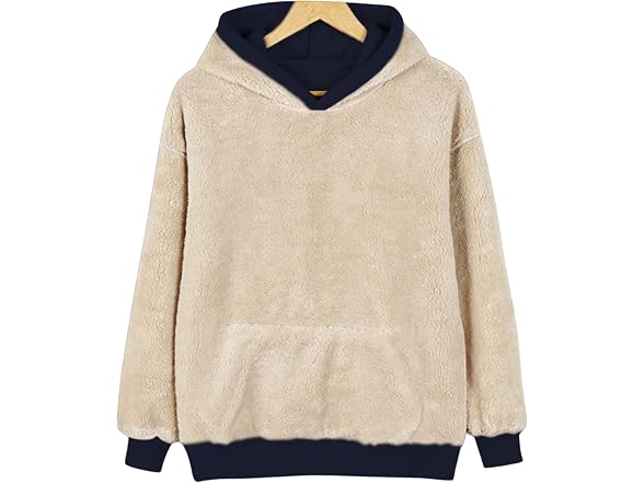 Yeokou Women (L) Winter Hoodies Sherpa Sweatshirt