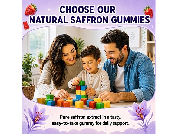 Saffron Gummies for Kids & Adults