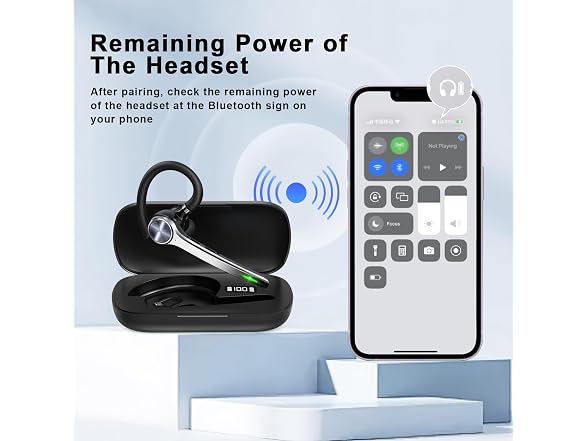 HEIBAS W0765 Bluetooth Headset-Black
