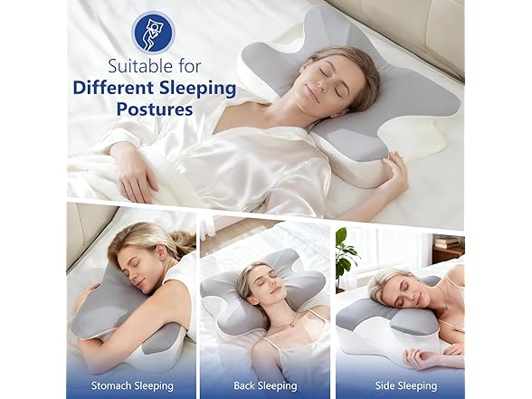 BNXIANG Cervical Neck Pillow