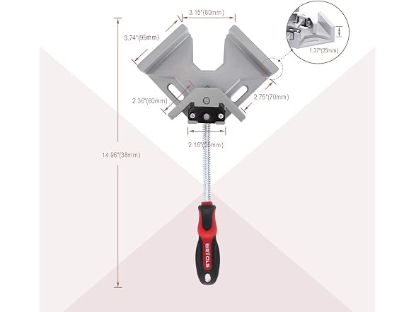 WETOLS Corner Clamp for Woodworking, 4 Pieces