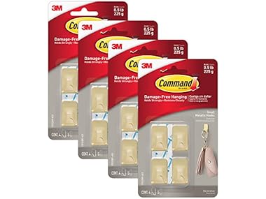 $11.99, Was $32.44, 63% Off! Command Metallic Hooks, Brass, 16 Count dealfomo
