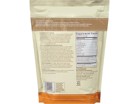 Spectrum Essentials Organic Ground Flaxseed