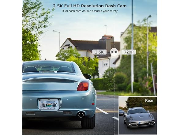 SPADE Dash Cam Front and Rear