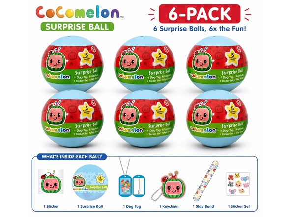 Cocomelon Surprise Ball 6-Pack Toys