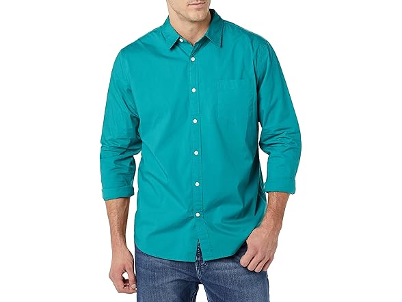 Amazon Essentials Men's Stretch Poplin Shirt