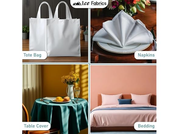Ice Fabrics Cotton Polyester Broadcloth Fabric by The Yard