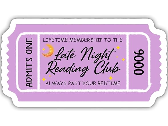 Late Night Reading Clubs Stickers