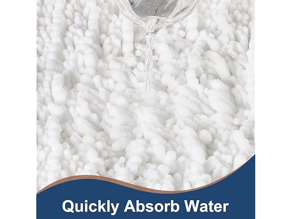 FLOLEOPA Soft Plush Microfiber Bathroom Rugs,